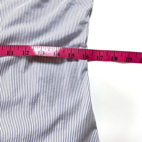 Banana Republic Blue and White Striped Riley Shirt Sz 4 - Picture 8 of 12